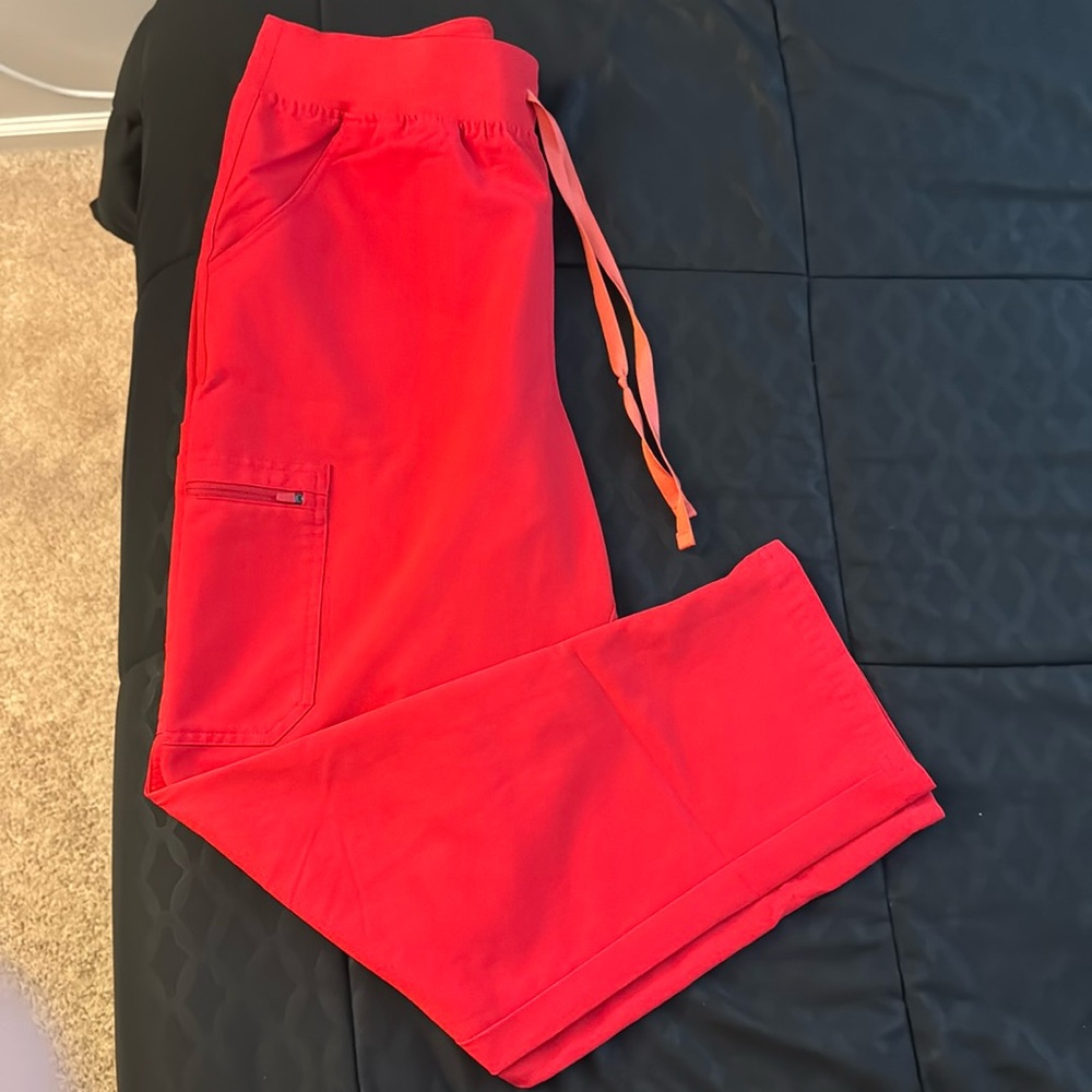 figs high waisted yola skinny scrub pants